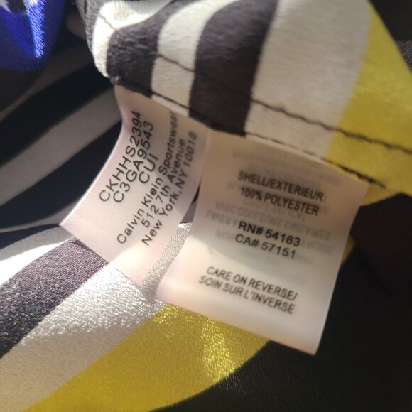 Calvin Klein Womens Button Front Blouse Small - Picture 6 of 10